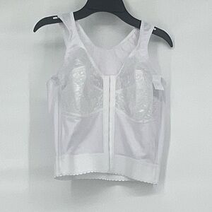 Cortland intimates nwt white long line bra under garment